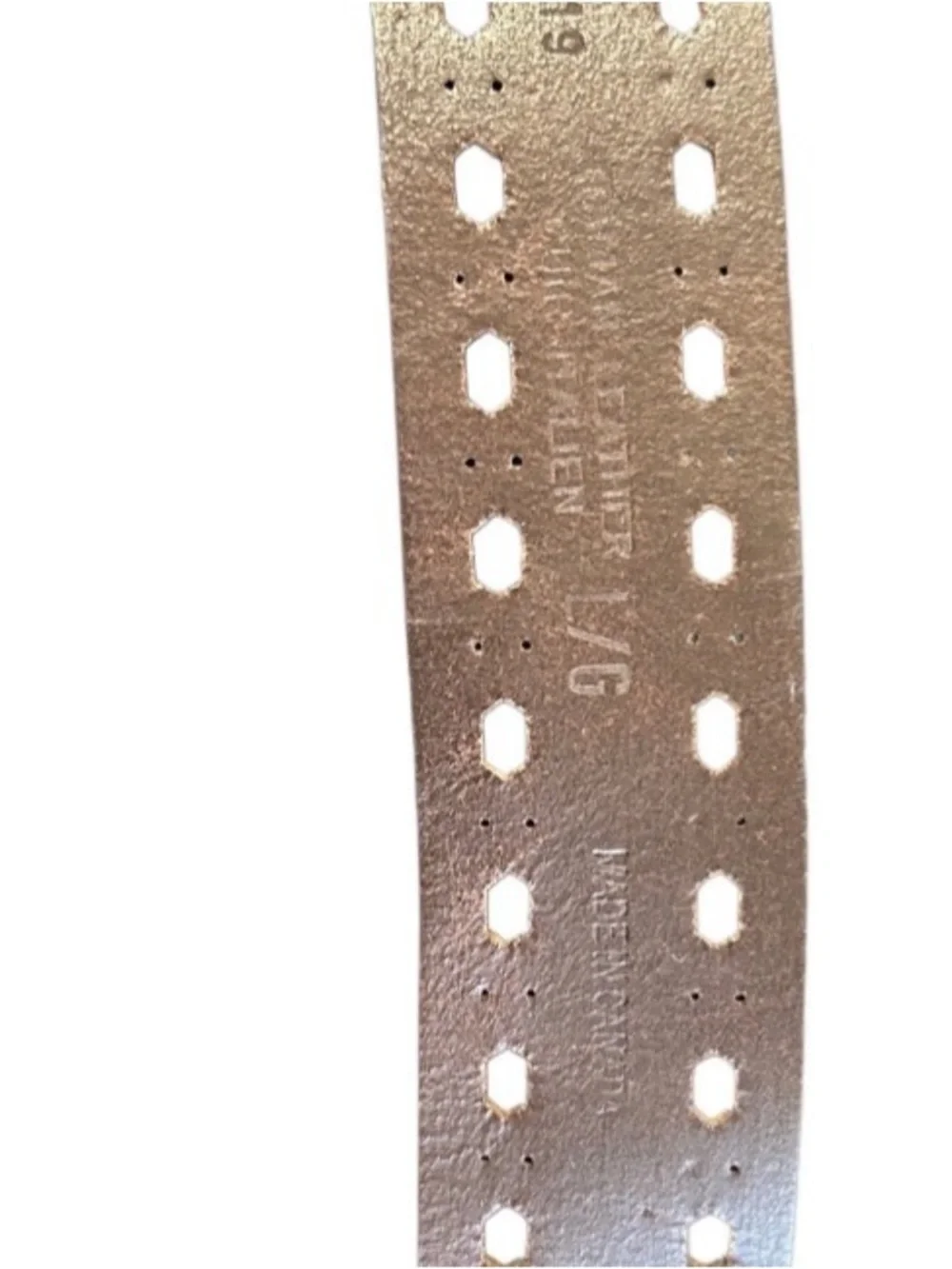 Italian Leather Belt Brown Made In Canada 1.5” Width 40” Length SZ Large Unisex